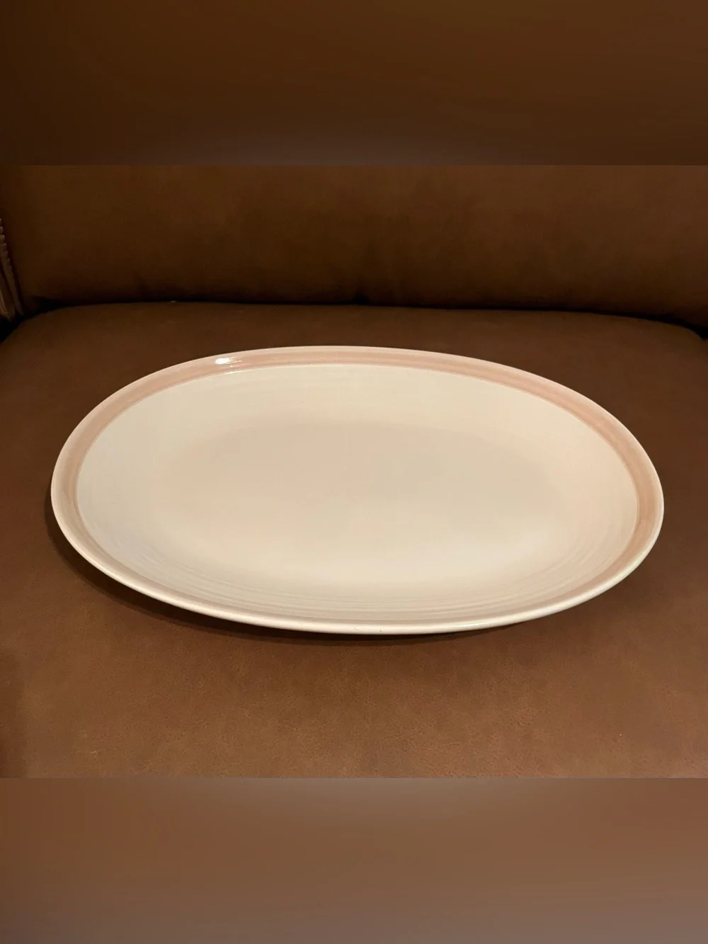 Vtg Pfaltzgraff Caramel 14” Oval Serving Platter